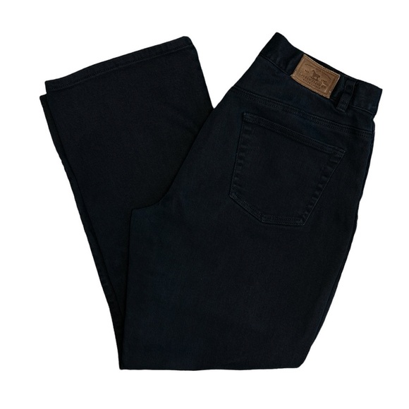 LRL Lauren Jeans Co Straight Leg High Rise Black Jeans Size 10 - Picture 1 of 8